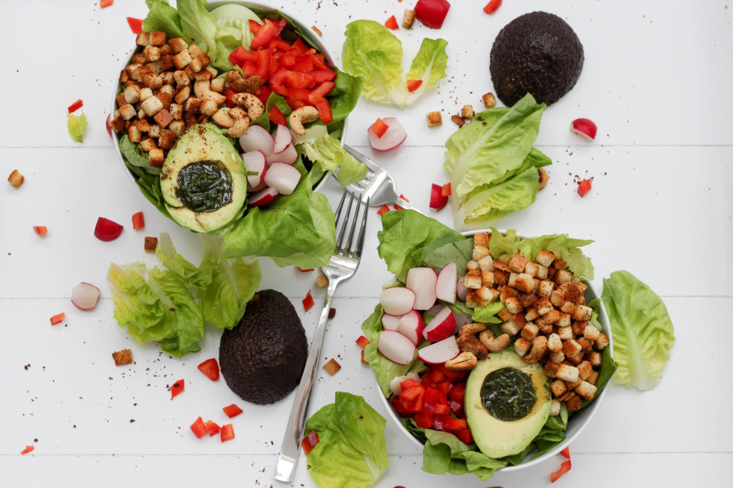 Vegane „Fast Food“ Bowl mit Avocado
