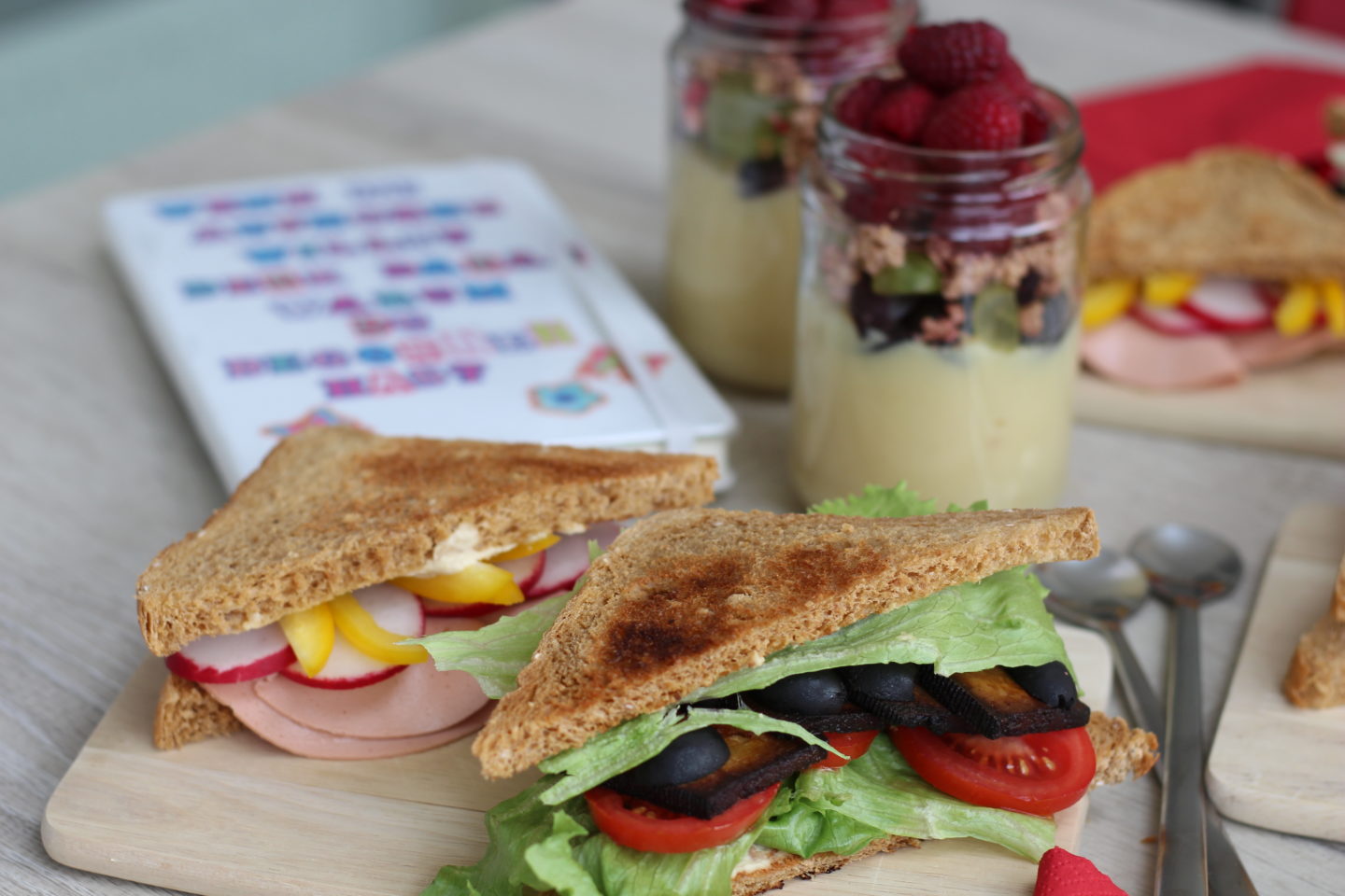 Veganes Frühstück, Sandwich, Vanillepudding, Motivation, (13)