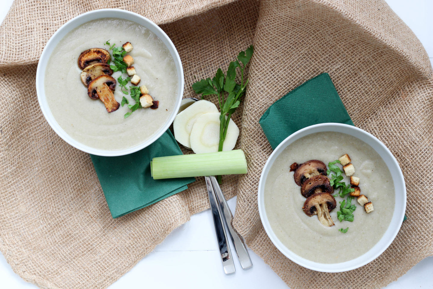 Dein Homespa - Vegan - Plantbased - Healthy - Lifestyle - Champignoncreme Suppe - Quendel