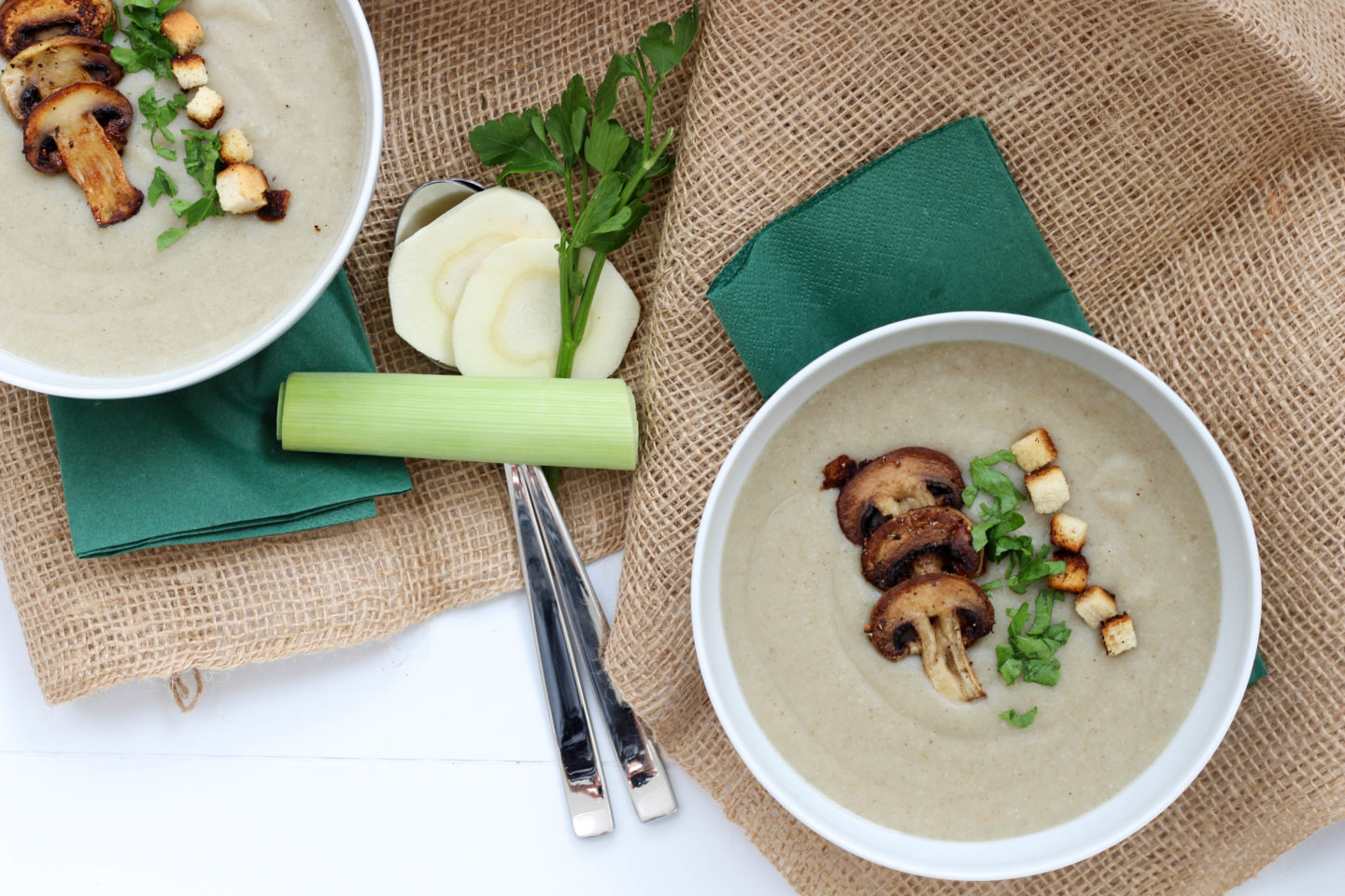 Dein Homespa – Vegan – Plantbased – Healthy – Lifestyle – Champignoncreme Suppe – Quendel
