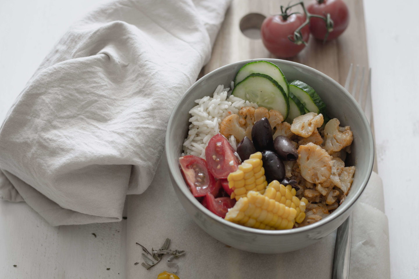 Vegane Karfiol Bowl für Blumenkohl Fans – Gyrospfanne-veganes Gyros-Soulfood-Vegan Kochen – griechische Küche -Dein HomeSpa – Food & Lifestyleblog aus dem Mostviertel