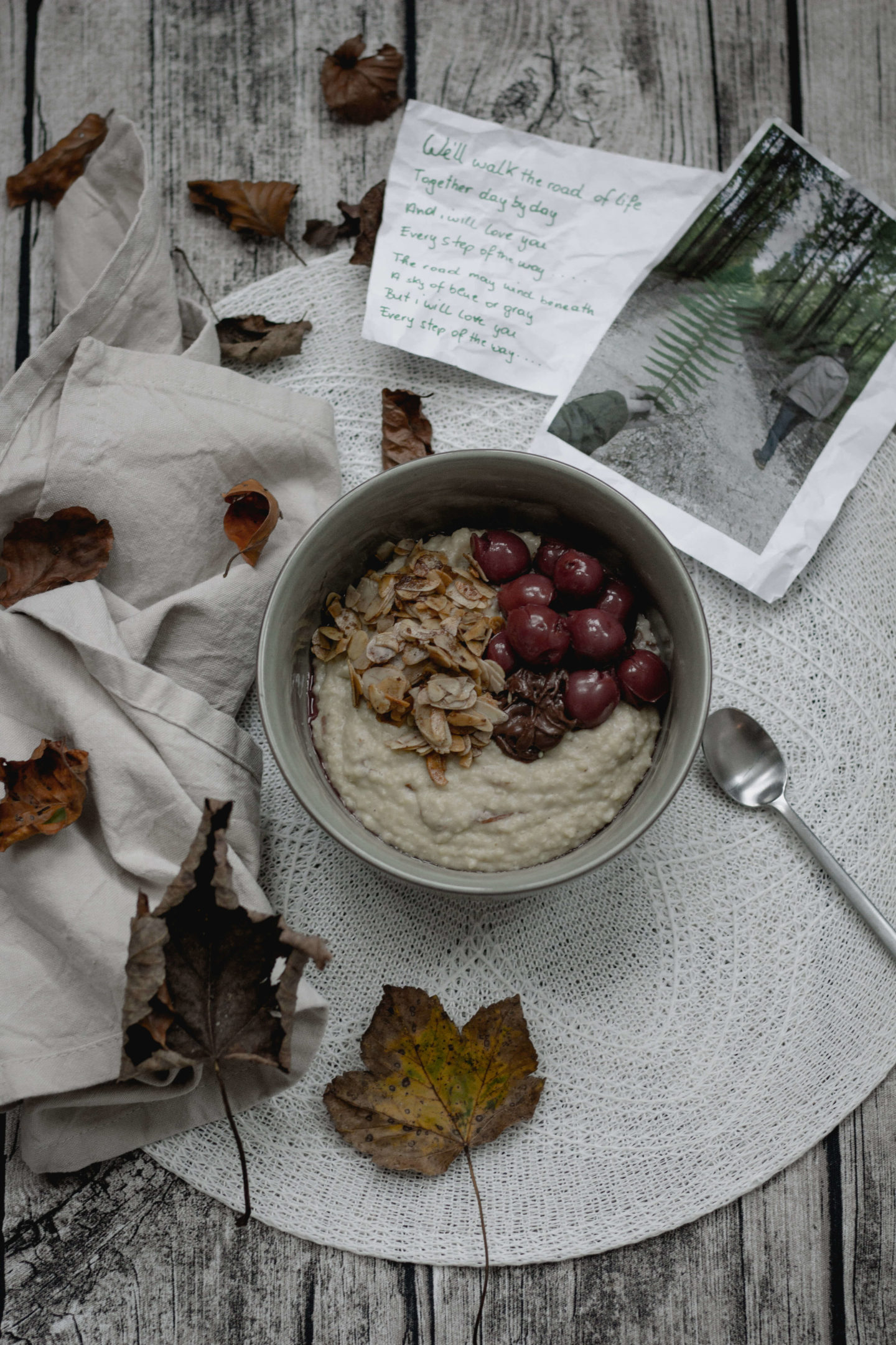 Veganer Spekulatius Hirsebrei- Kirsche – Mandeln – Herbst – Mein Moment -Dein HomeSpa – Food & Lifestyleblog aus dem Mostviertel