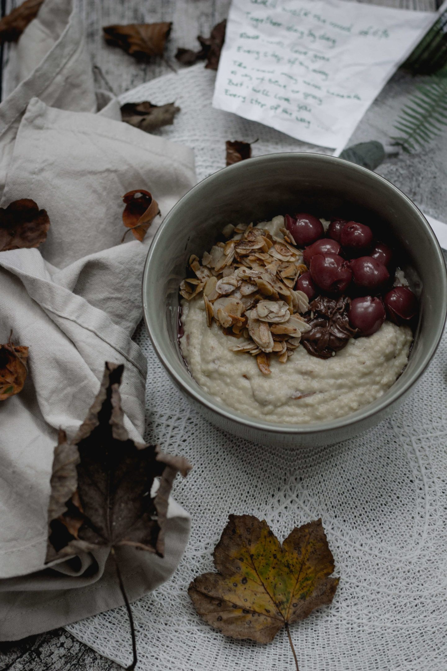 Veganer Spekulatius Hirsebrei- Kirsche – Mandeln – Soulfood – Herbst -Dein HomeSpa – Food & Lifestyleblog aus dem Mostviertel