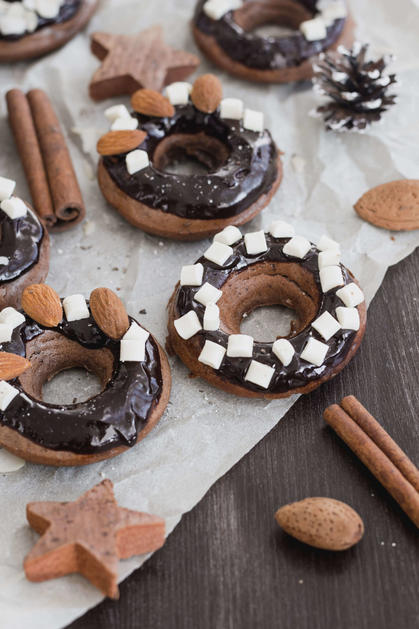 Vegane Donuts-ohne Hefe-Homemade-Winter- Soulfood- Schokolade- Zuckerfrei- Mit Zucker- Zimt- Vanille-Dein HomeSpa – Food & Lifestyleblog aus dem Mostviertel