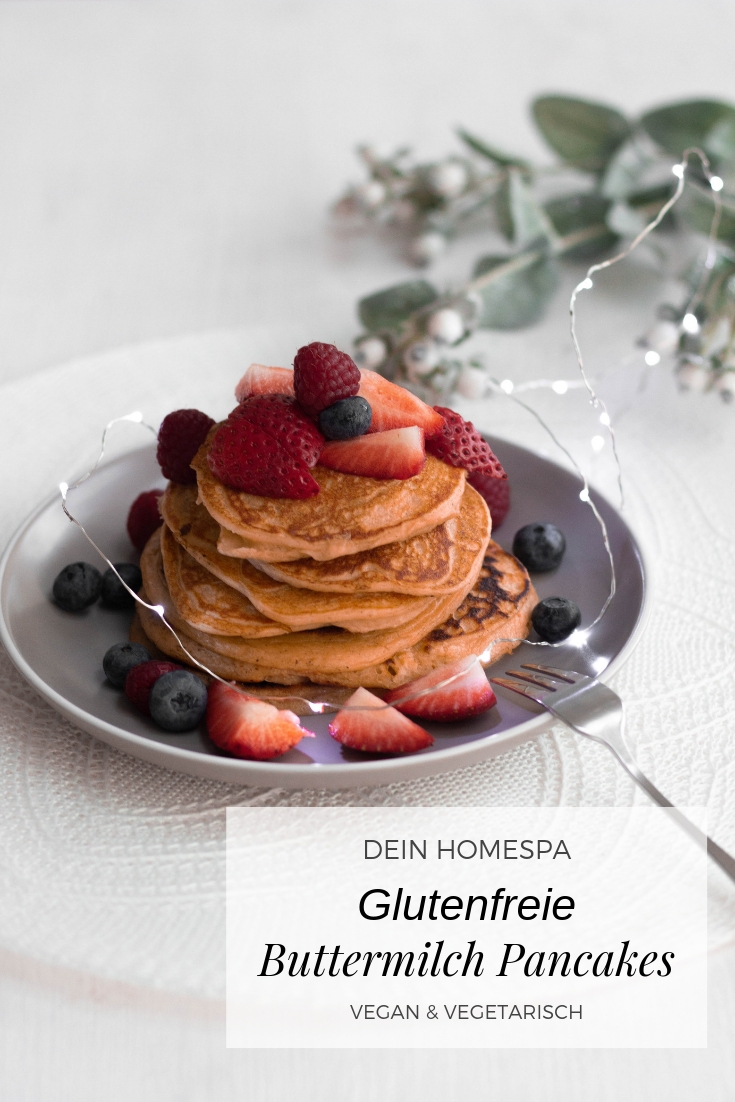 Glutenfreie Buttermilch Pancakes