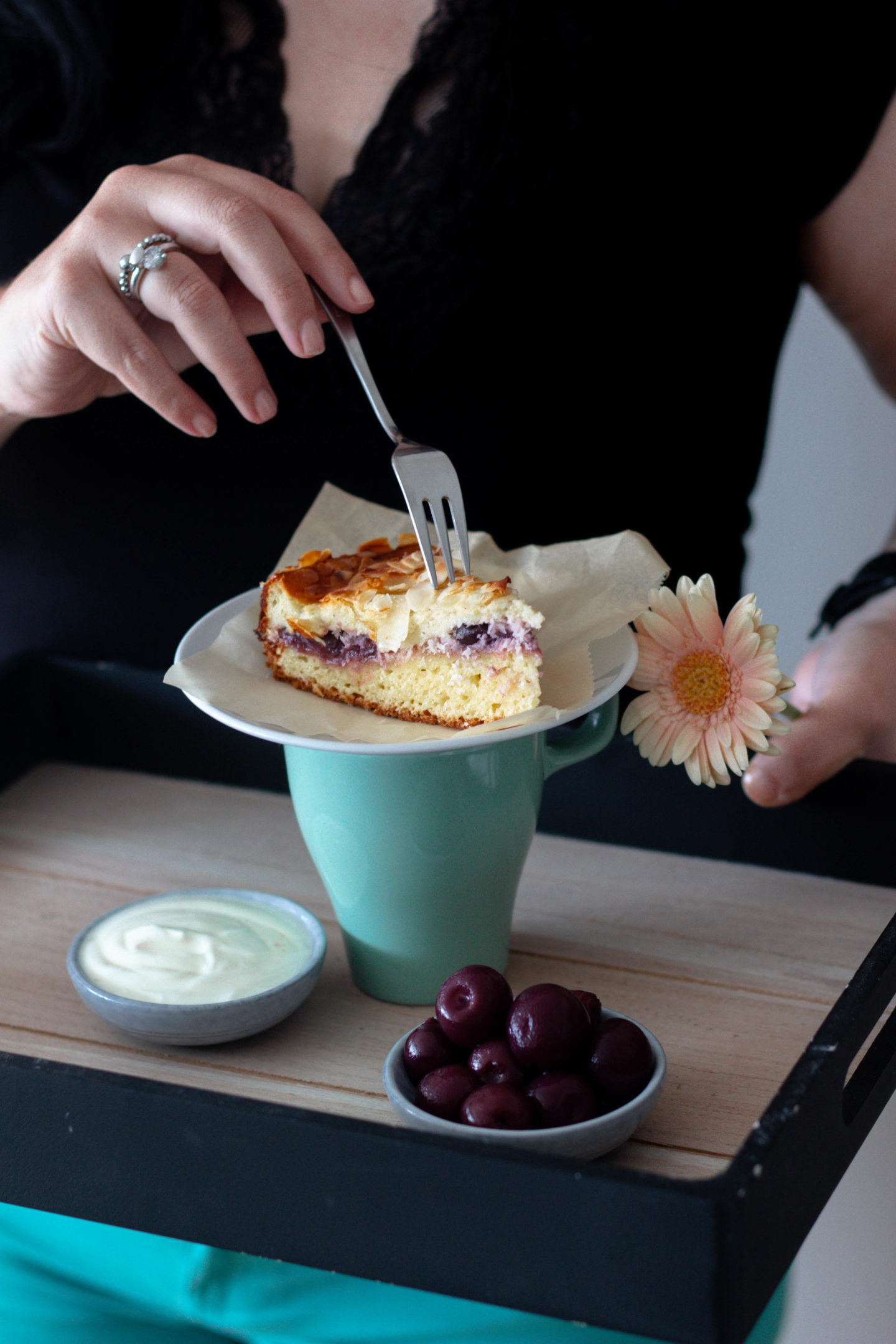 Kokos Kirsch Topfenkuchen-Dein HomeSpa- Food & Wohlfühlblog aus dem Mostviertel