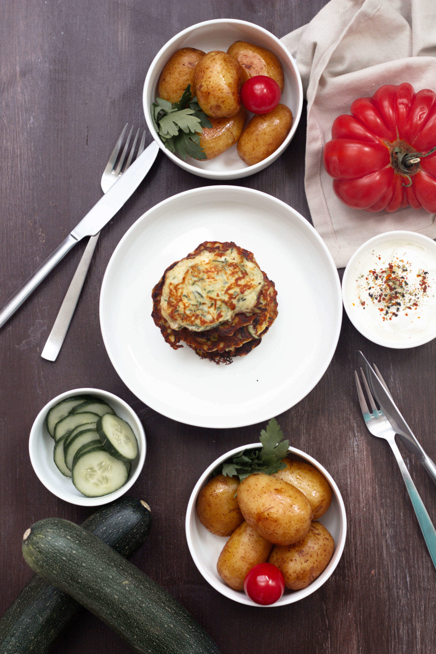 Schafkäse Zucchinipuffer-Vegetarisch- Sommergemüse-Dein HomeSpa- Food & Wohlfühlblog aus dem Mostviertel
