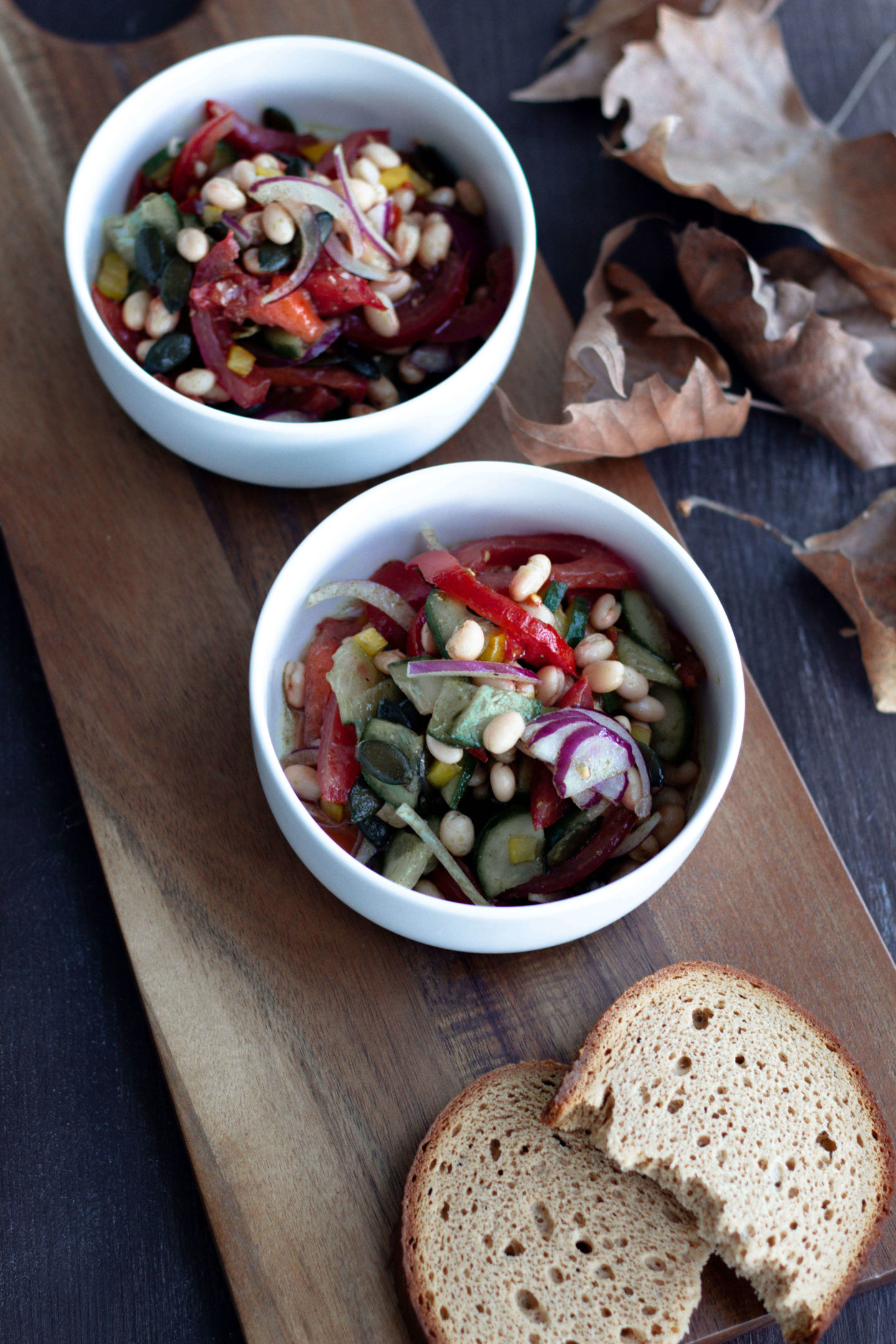 Veganer Bohnensalat-Herbst-Dein HomeSpa- Food & Wohlfühlblog aus dem Mostvierte